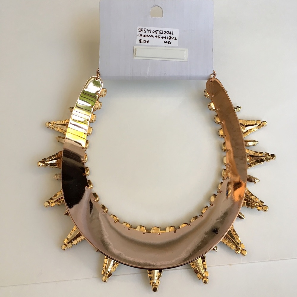 Topshop Rhinestones Multi Color Choker - Picture 4 of 4